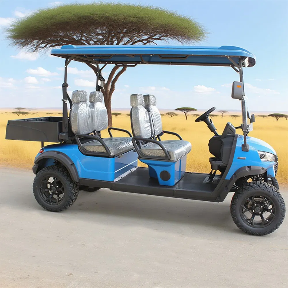 4 Seater Battery Powered AC System Electric Utility Cargo Golf Cart for Sale