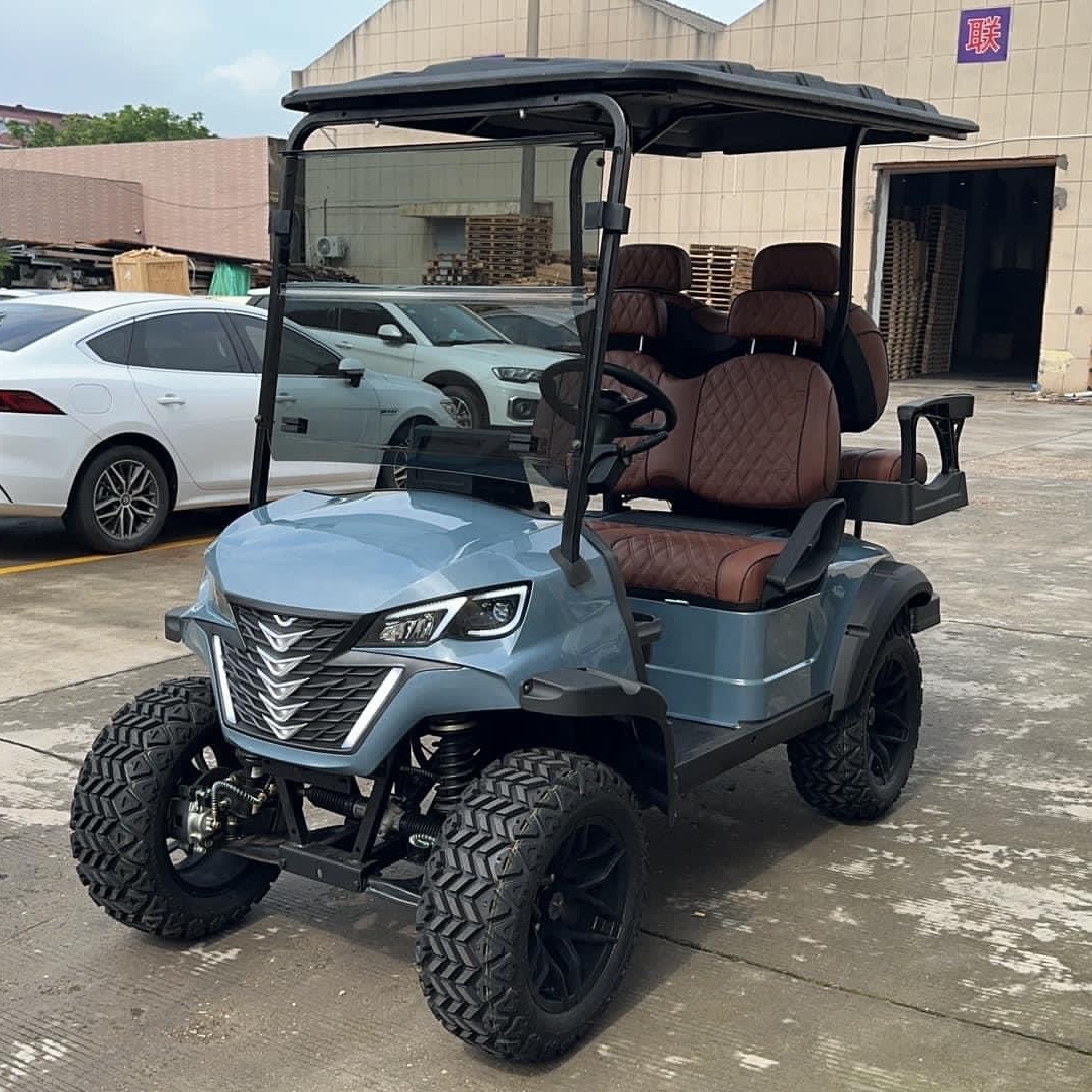 Wholesale Price Durable 2/4 Seater Electric Golf Buggy Gas or Electric Powered Utility Vehicle for Golf Course Fleet Rental