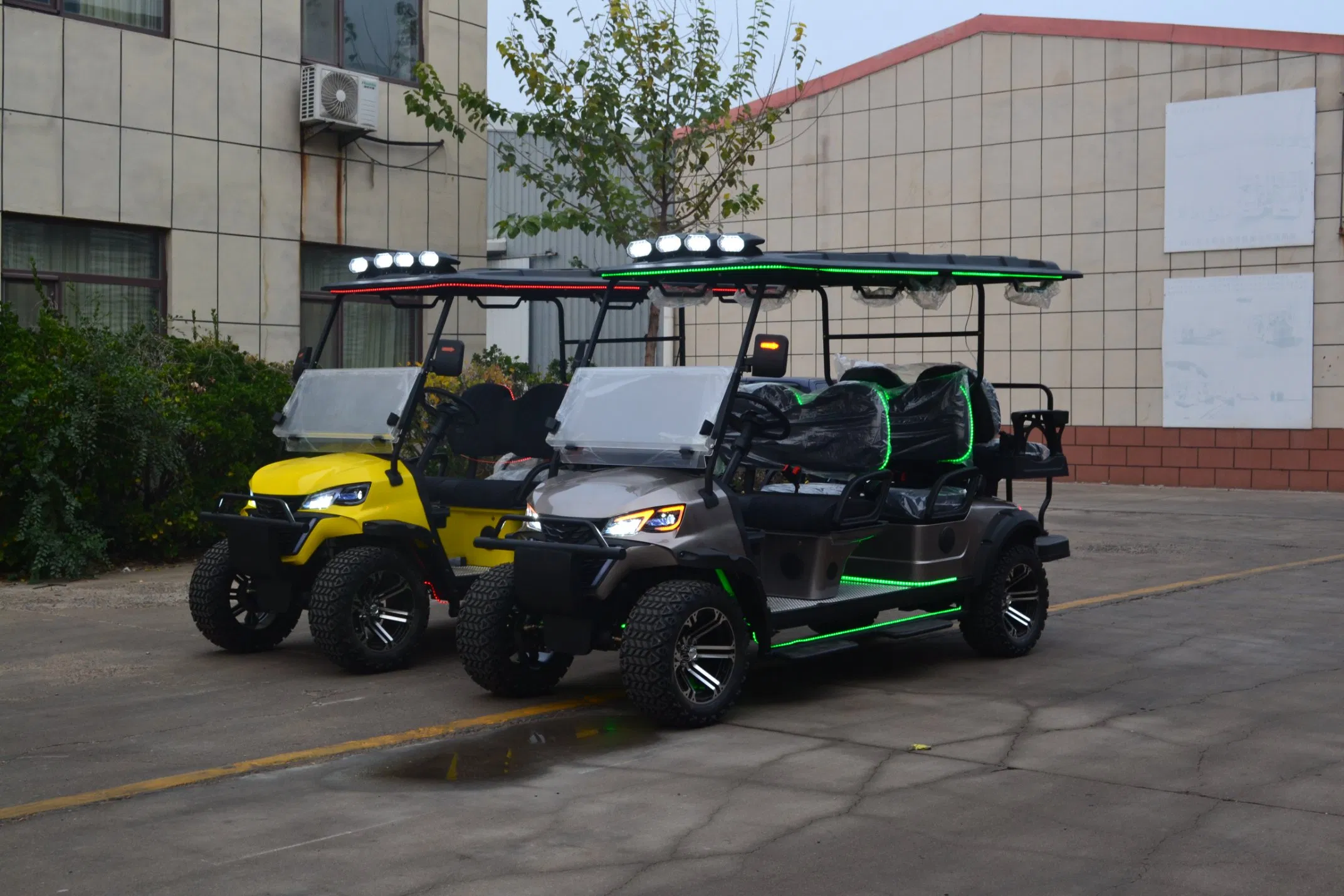 6-Seat Electric Golf Cart with Independent Suspension for Superior Ride Comfort with 4-Wheel Independent Suspension