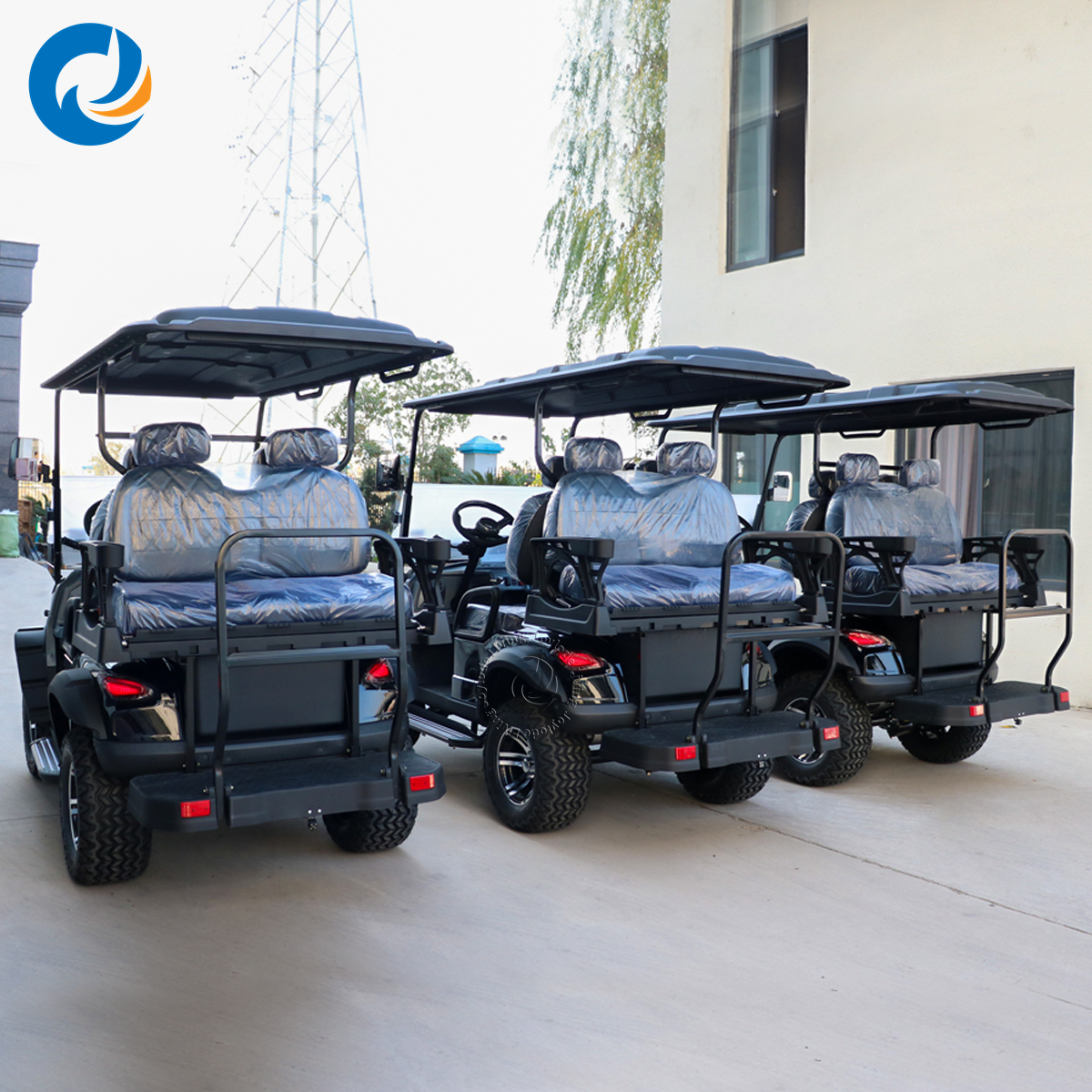 Factory Direct Electric Golf Cart with Cargo Bed Heavy Load Utility Design 48V/72V Lithium Power for Landscaping Construction