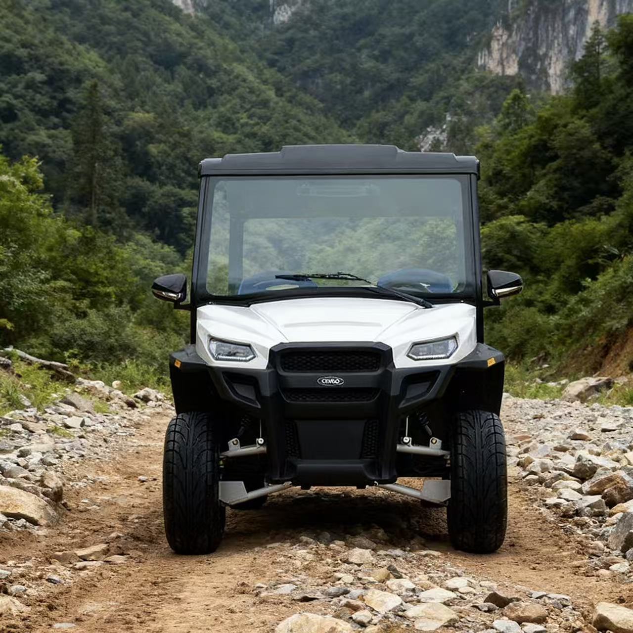 Lvtong Electric 4x4 4-Seater UTV Scooter Go Kart 4 Seats Golf Cart Off Road Electric Hunting Golf Cart Street Legal