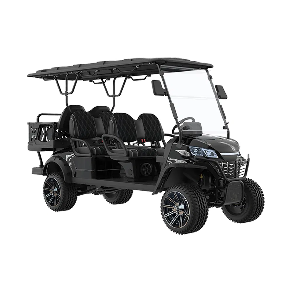 Hot Sale 6 Seater Gorgeous Golf Kart Comfort Lithium Electric Golf Cart with Rear Iron Box