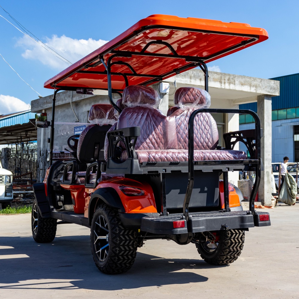 Off-road 6 Seats Electric Golf Cart with Solar Panels