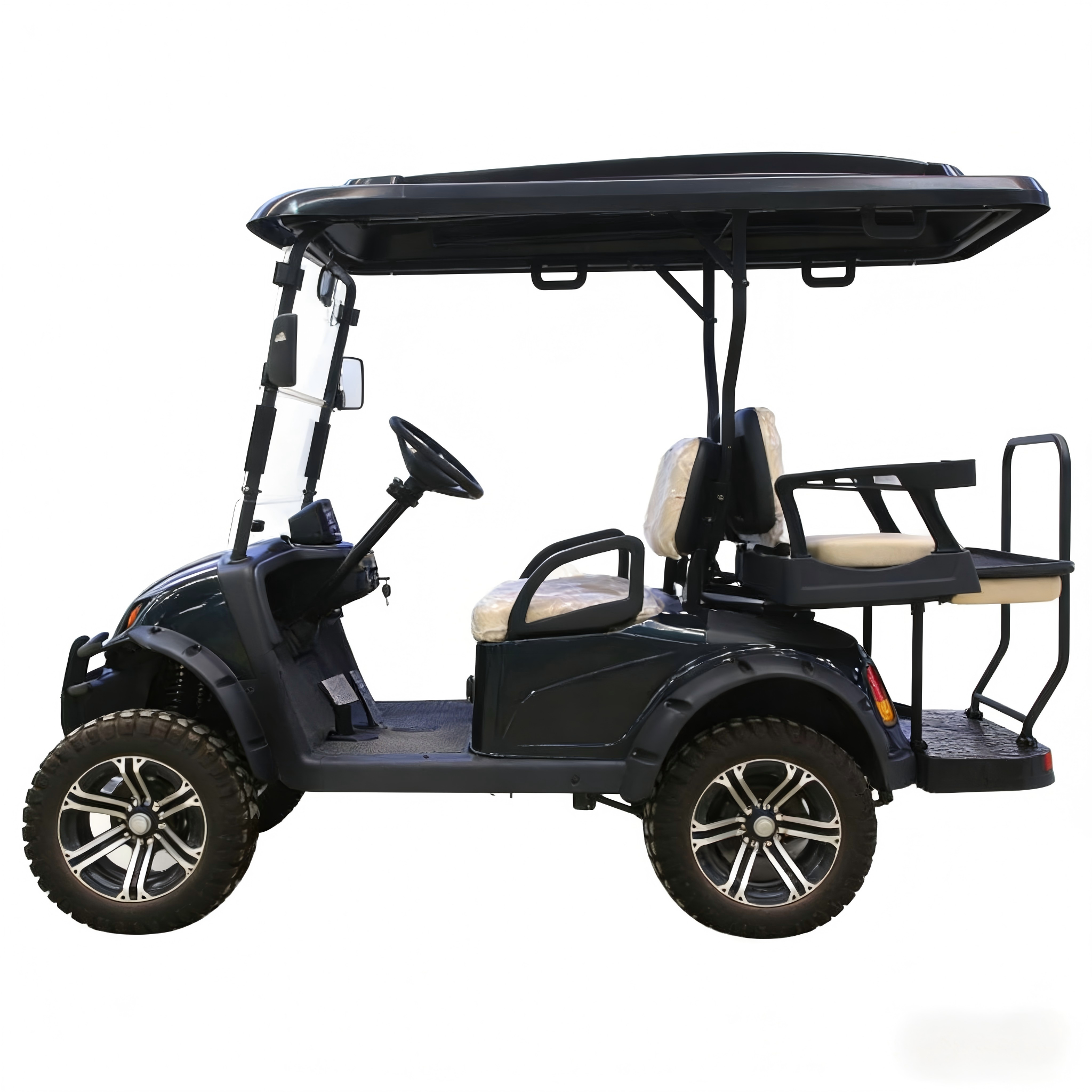 Off-Road Motorcycles - Comparable Torque From an AC Motor in This Heavy-Duty Steel Golf Cart