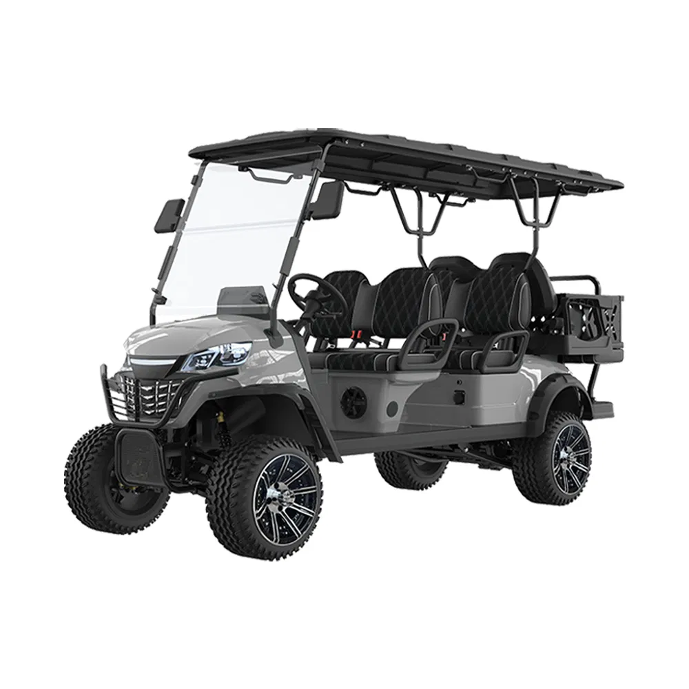 Hot Sale 6 Seater Gorgeous Golf Kart Comfort Lithium Electric Golf Cart with Rear Iron Box