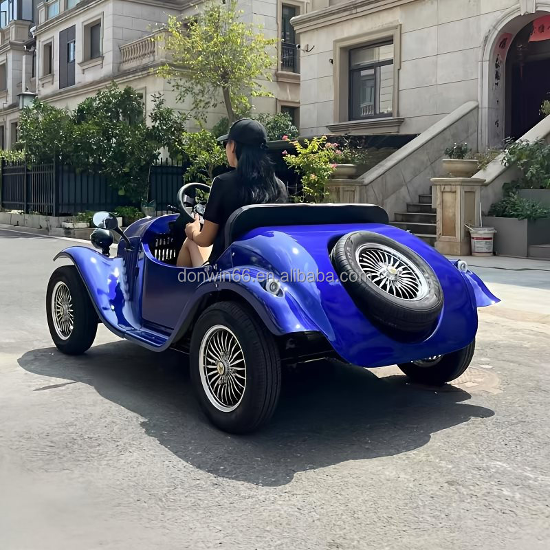 2025 Latest Style 8 - 11 Passengers 1800W Motor Golf Cart Luxury Electric Retro Vintage Classic Car
