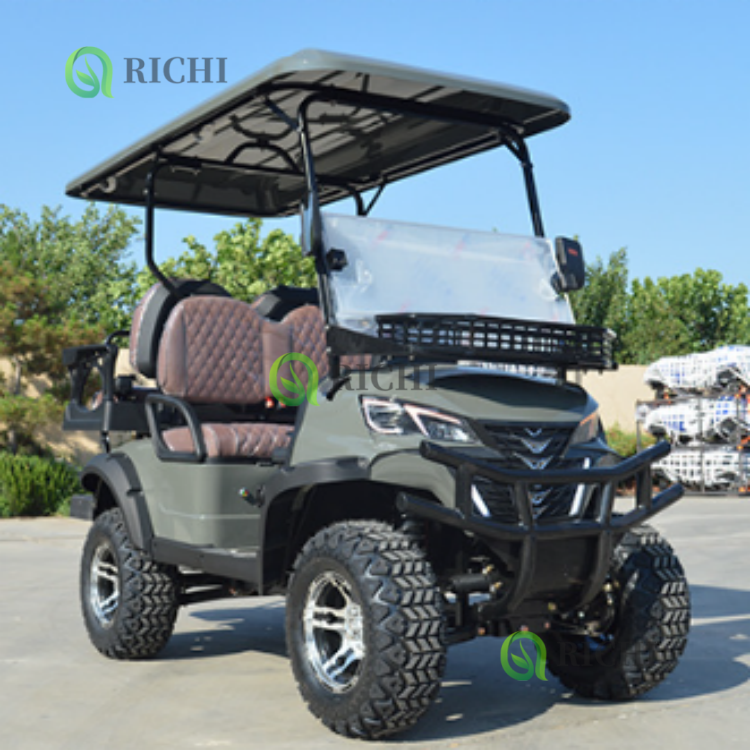 Strong Climbing Off Road Golf Cart with High Torque Motor and Heavy Duty Suspension for Mountain Areas