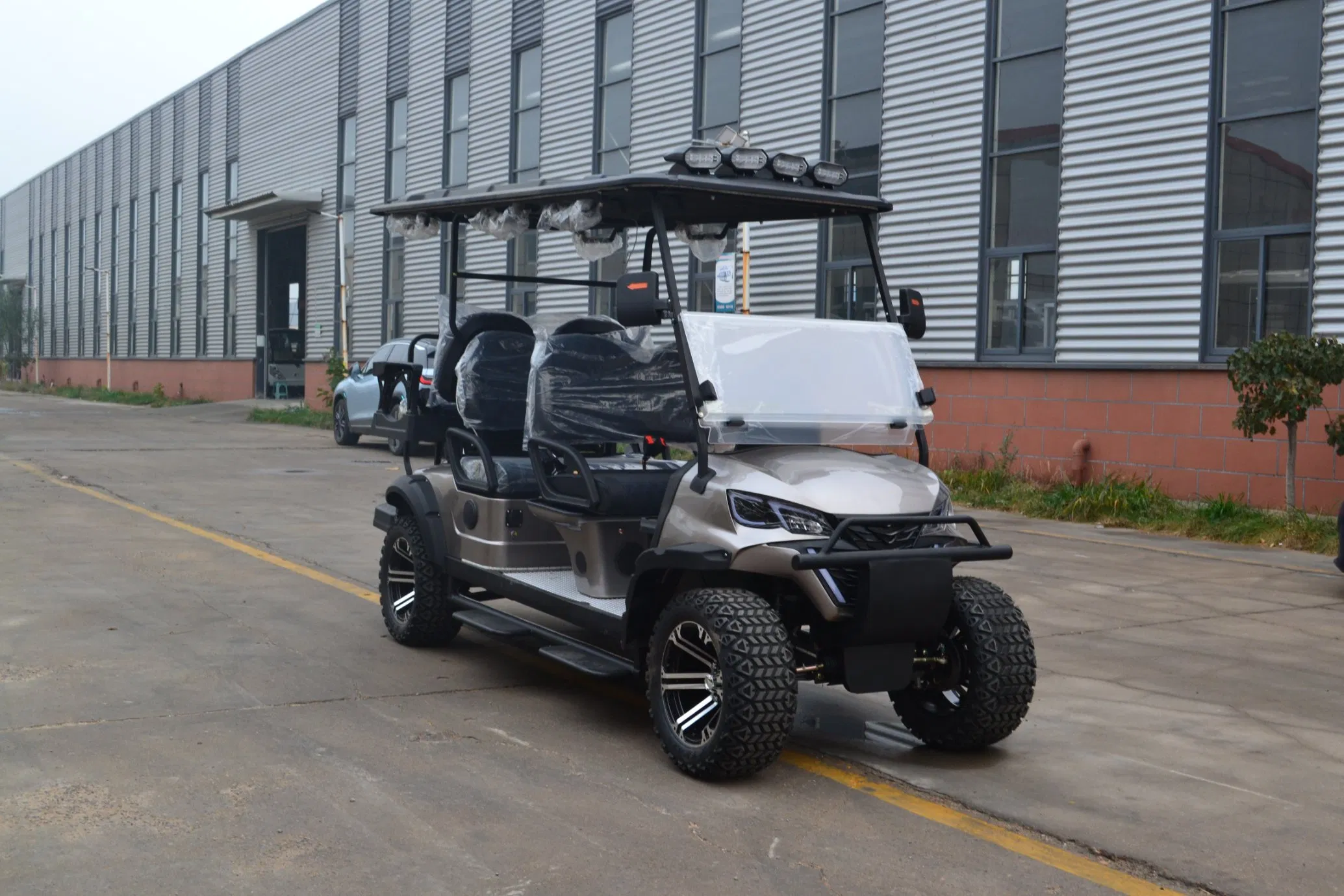 6-Seat Electric Golf Cart with Independent Suspension for Superior Ride Comfort with 4-Wheel Independent Suspension