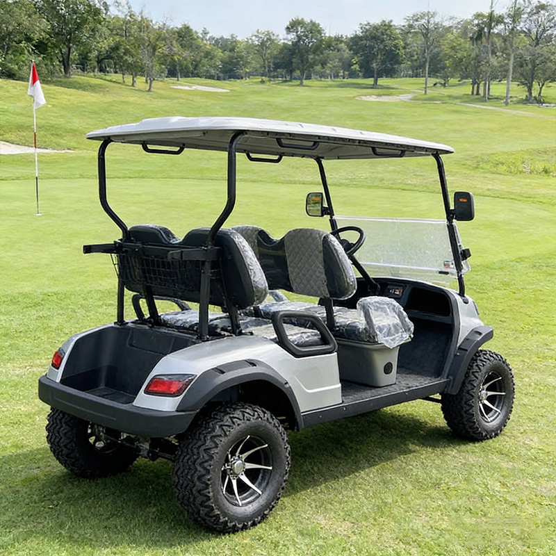 WOLAN Direct Supply Electric 48V-150ah Lithium Battery 5kW AC Motor High Torque 4 Seater Lifted Golf Cart 70-90km Range for Mud