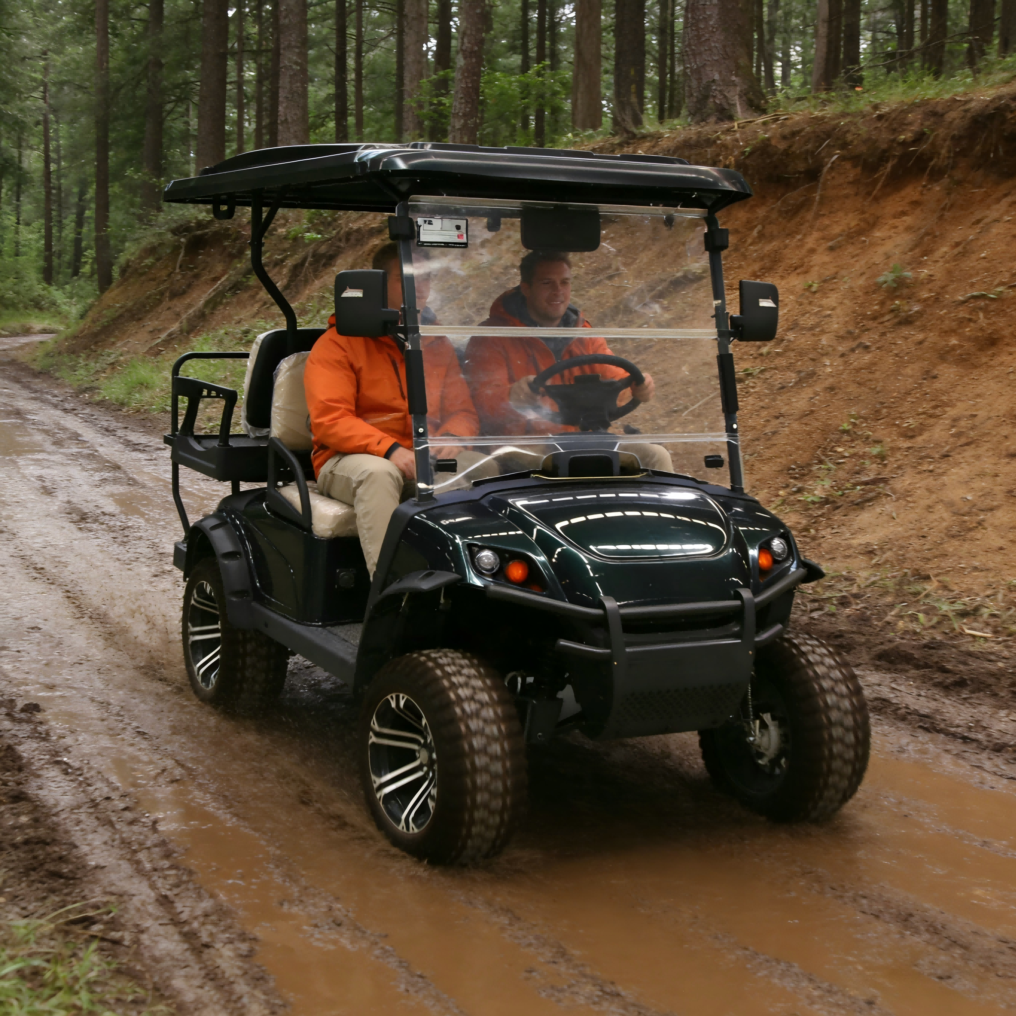 Off-Road Motorcycles - Comparable Torque From an AC Motor in This Heavy-Duty Steel Golf Cart