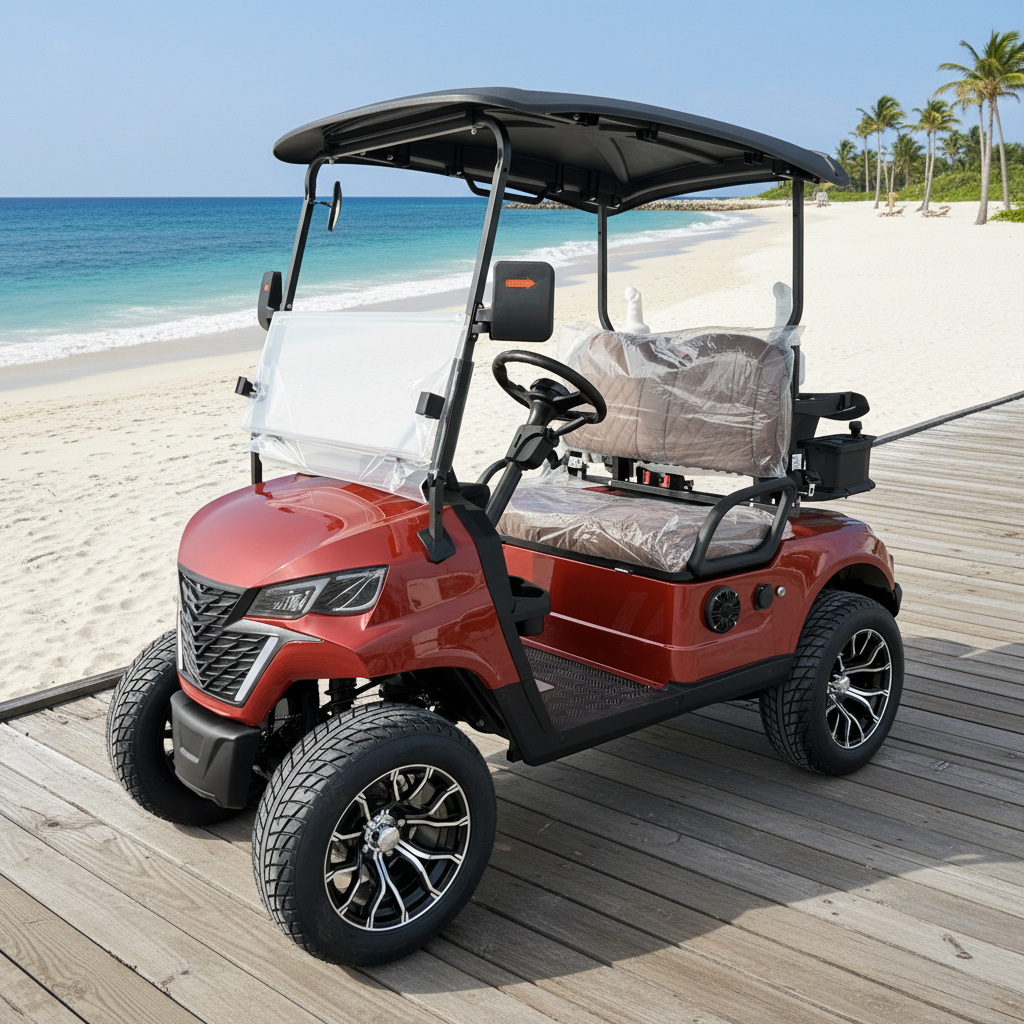 Beach Rental Buggy 2 Person Golf Cart Li-ion Battery Fast Smart Charge ATV Country Club Lifelong Service OEM Electric Vehicle
