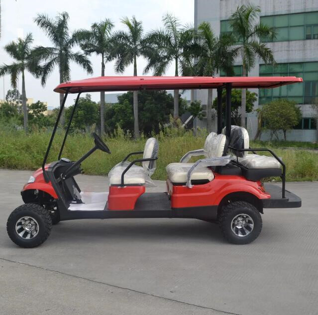 Lithium Golf Cart Electric 6 Seats Buggies with 12 Inch Tire
