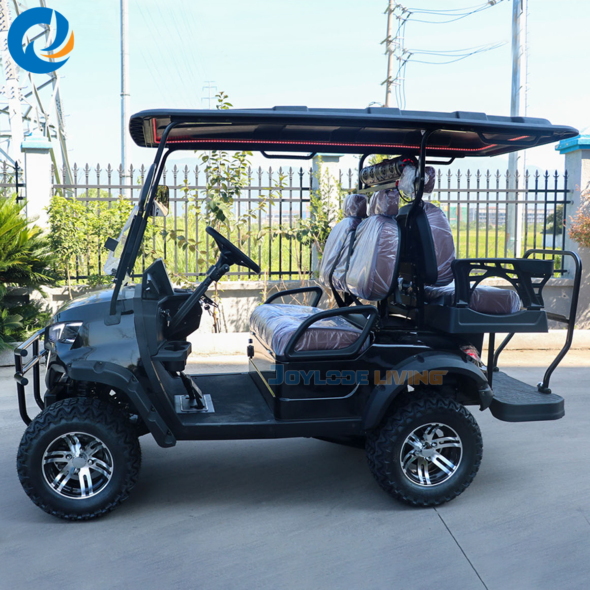 Factory Direct Electric Golf Cart with Cargo Bed Heavy Load Utility Design 48V/72V Lithium Power for Landscaping Construction