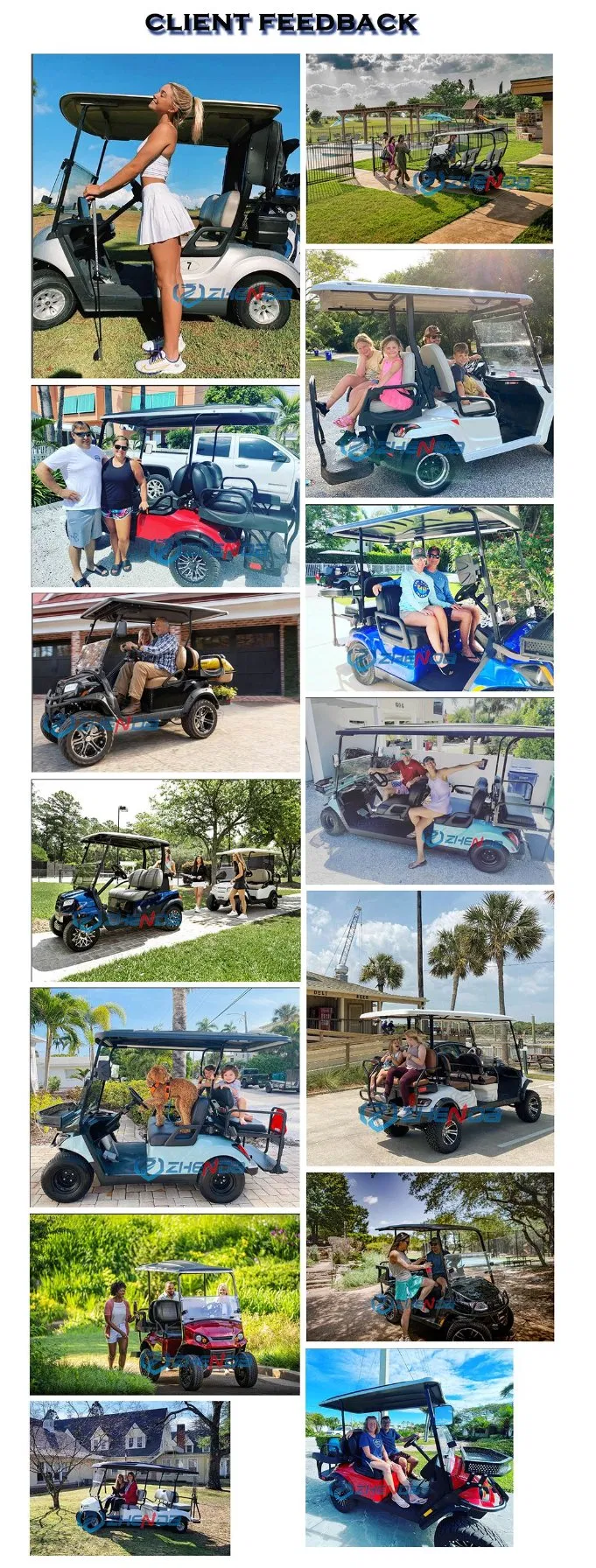 Electric Golf Cart Electric Four Wheel Club Car Golf Cart