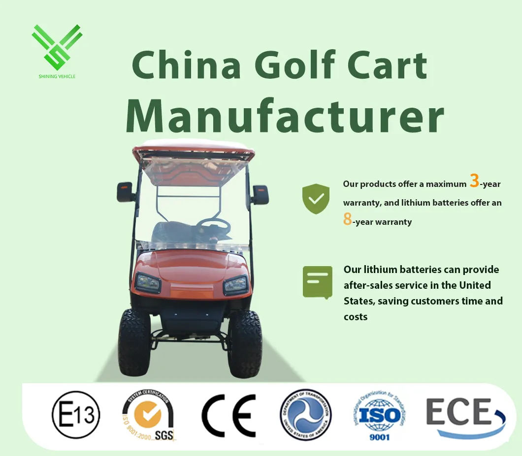 8 Seat Electric 48V Seat Can Flip with Storage Box Golf Cart
