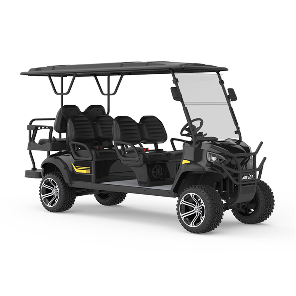 Wholesale Custom Design Golf Cart 6 Seater Lithium Utility Vehicles 48V 72v Off Road Golf Kart Electric Scooters Golf Cart