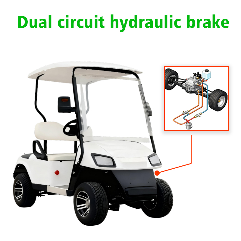 OEM Approved Mini 2 Seater 60v Battery Electric Golf Cart with 3KW AC Motor &amp; 90km Range Steel Frame for USA Bulk Purchase