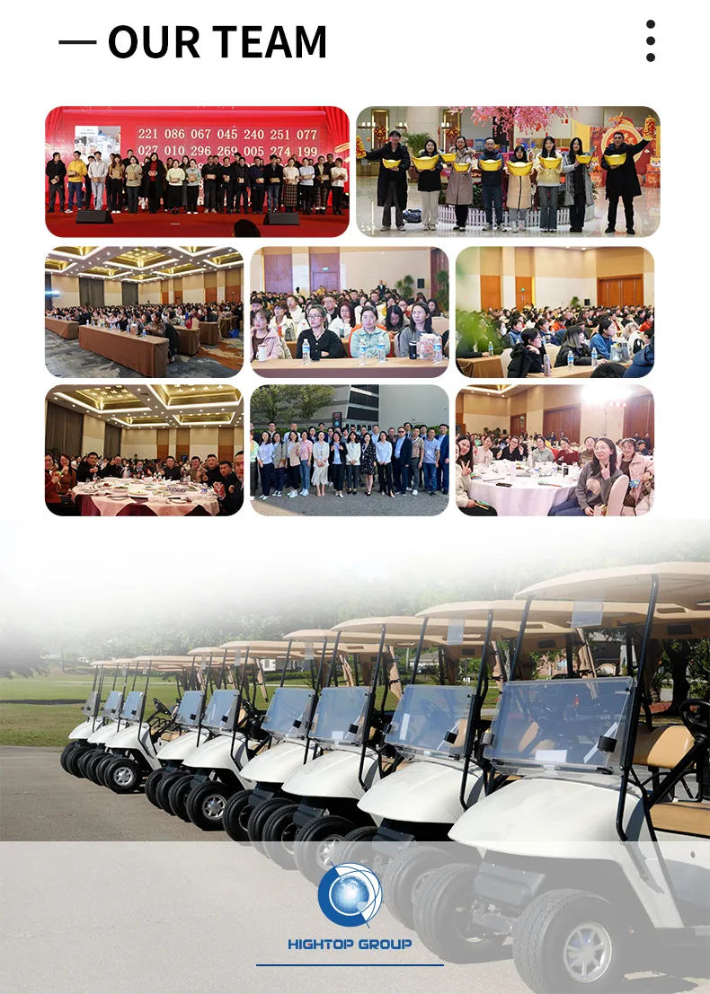 Electric Golf Car Golf Club Golf Cargo Car AC Motor Utility Wheel 6 Seater Trolley Golf Course Electric Golf Buggies Cart Manufacturer