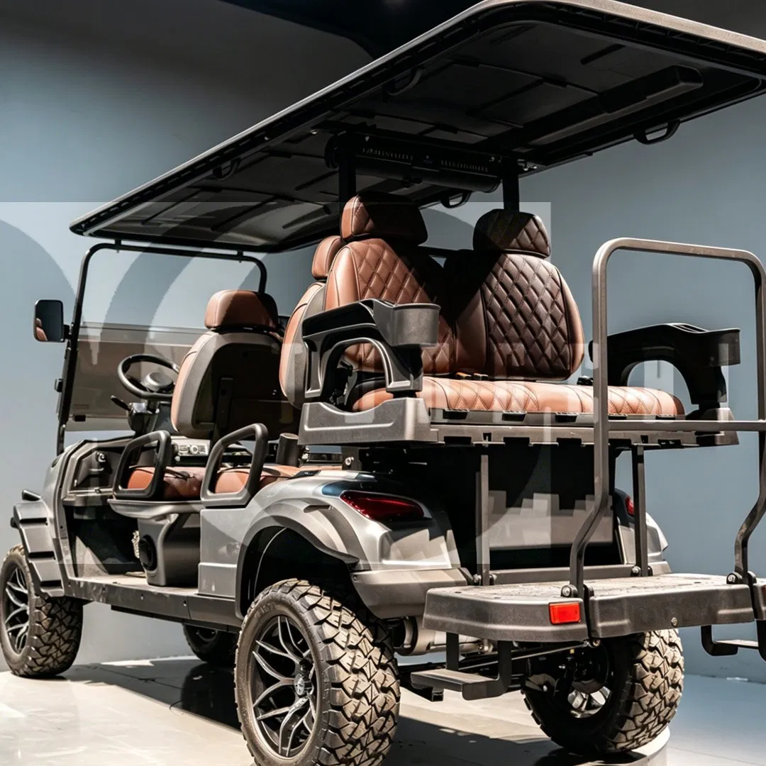 Tongcai &amp; Kepler 4+2 Passenger Electric Buggy Rotating Chairs &amp; Foldable Armrests, Premium Comfort for Resort or Residential Use Electric Golf Cart