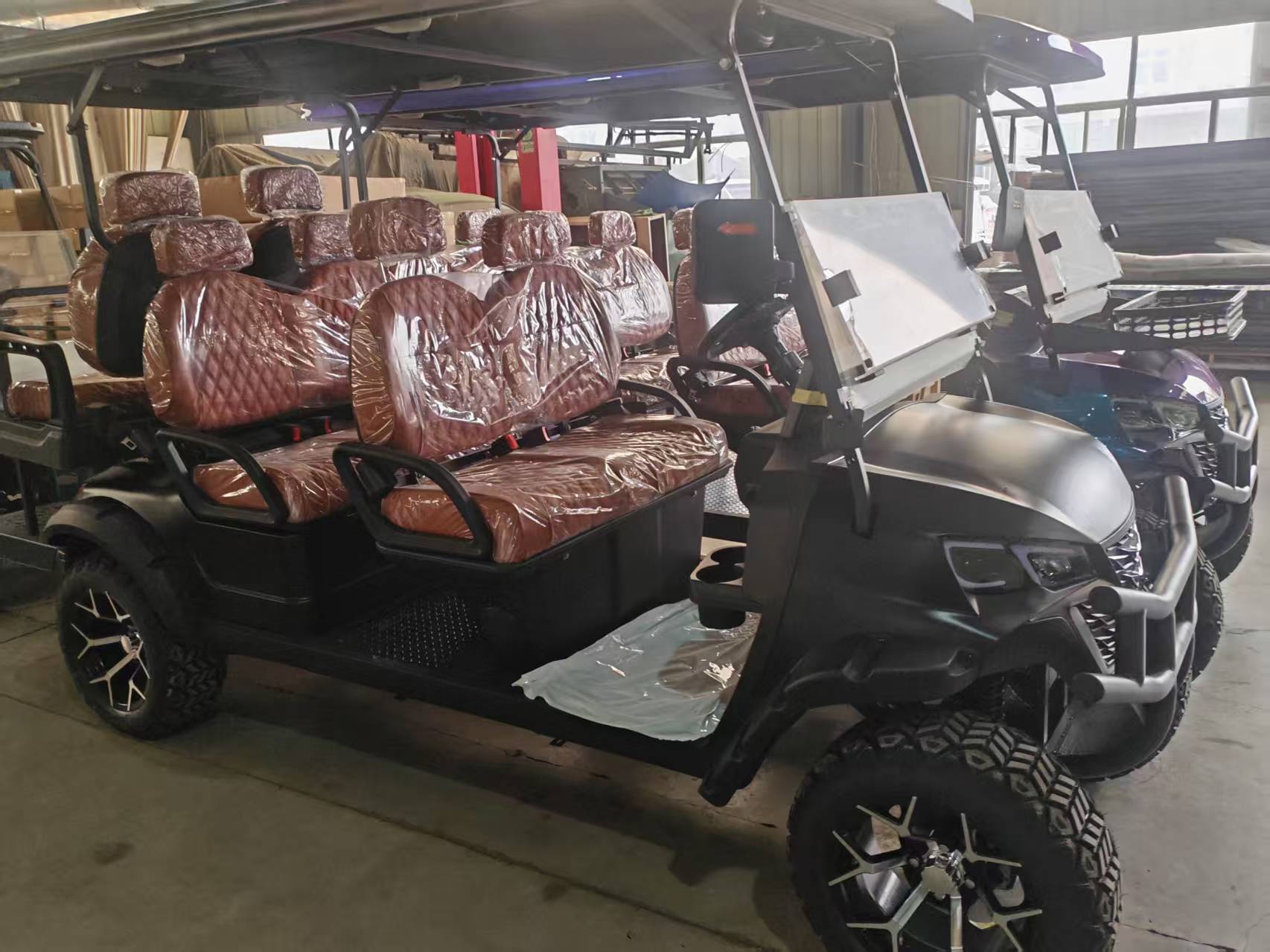 Electric Golf Cart Front View