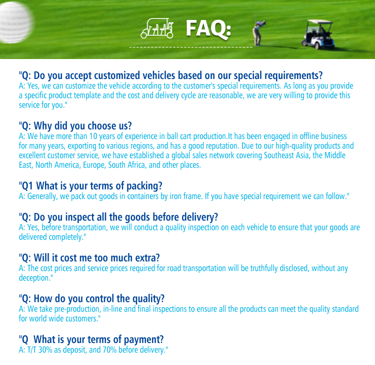 Certified golf cart production standards