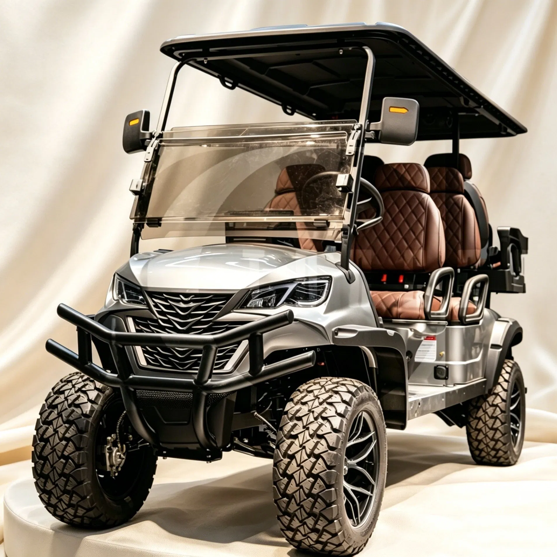 Tongcai &amp; Kepler 4+2 Passenger Electric Buggy Rotating Chairs &amp; Foldable Armrests, Premium Comfort for Resort or Residential Use Electric Golf Cart