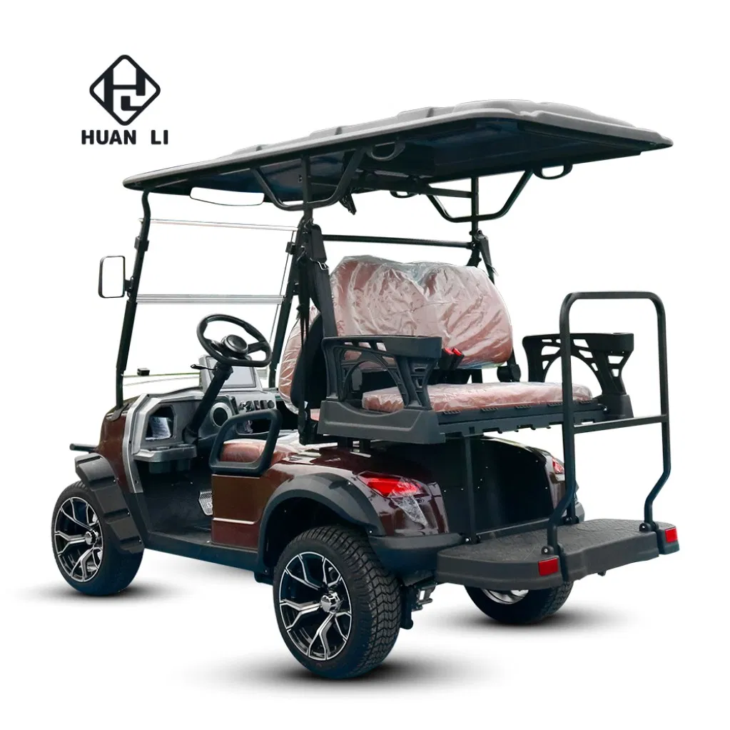 Reliable Compact-Sized High-Speed Performance 4 Seaters Golf Cart with Waterproof Seat