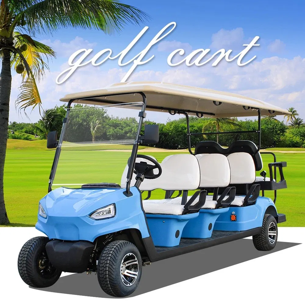 48/60/72V AC System Long Cargo Bed Electric Utility off Road Golf Cart