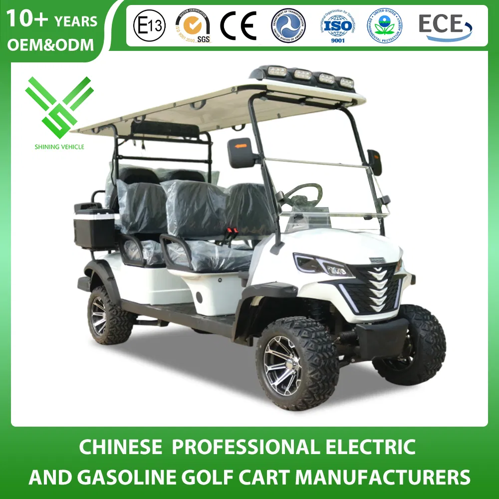 Shining Brand New Design Red Electric 6 Seater Electric Golf Carts