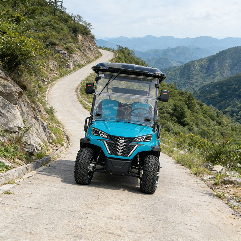 Luxury Club Car 6-Seater All-Terrain Electric Golf Cart with 5KW Steel Frame 70-90km Range CE Certified