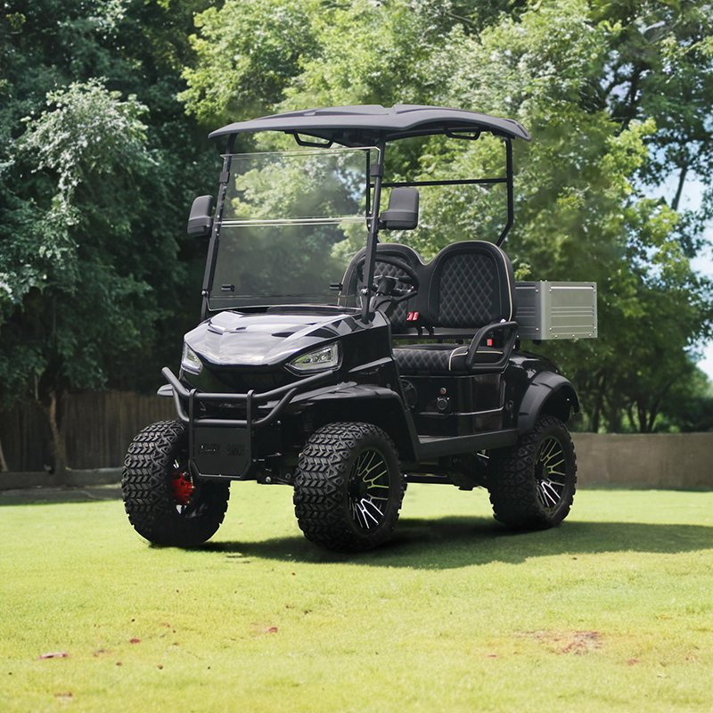 2-Passenger Utility Lifted Golf Cart with Aluminium Cargo Box