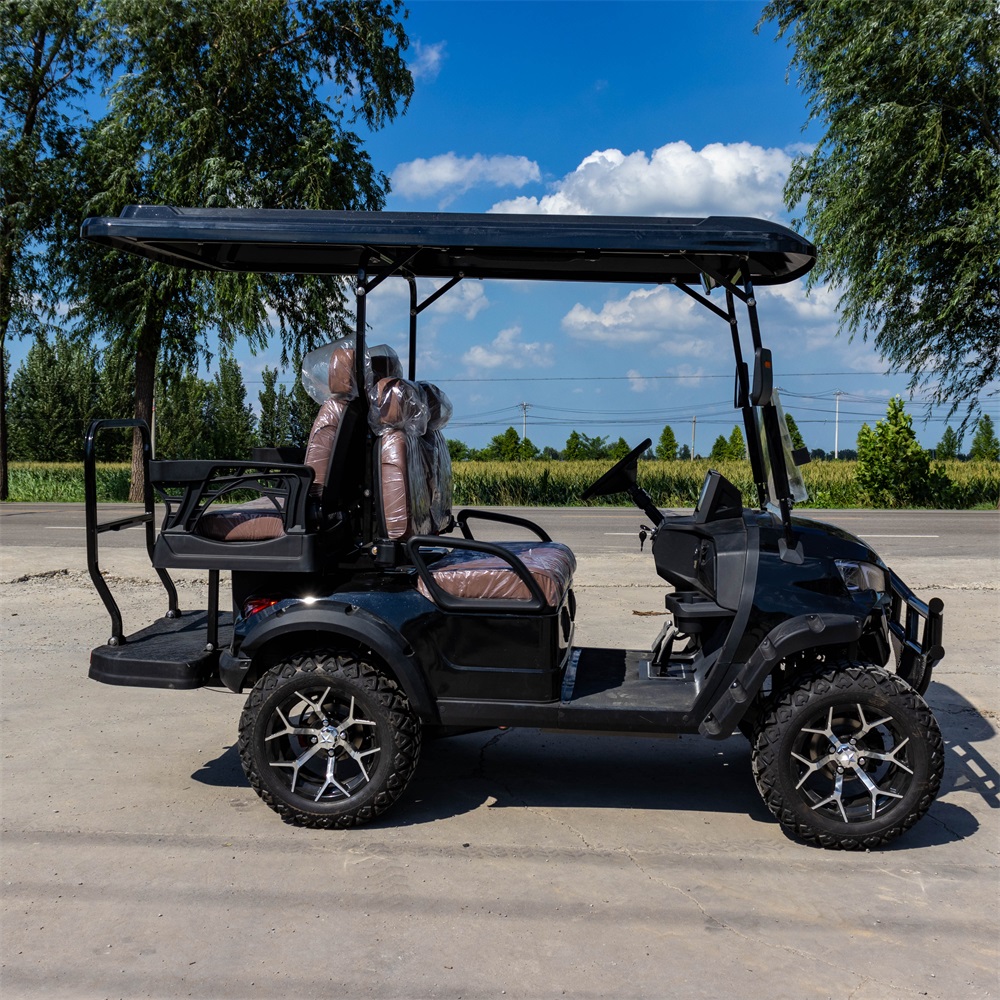 Latest Model 4 Seater Off-Road Electric Golf Cart t with Lithium Battery Powered Street Legal Golf Car CE Certification