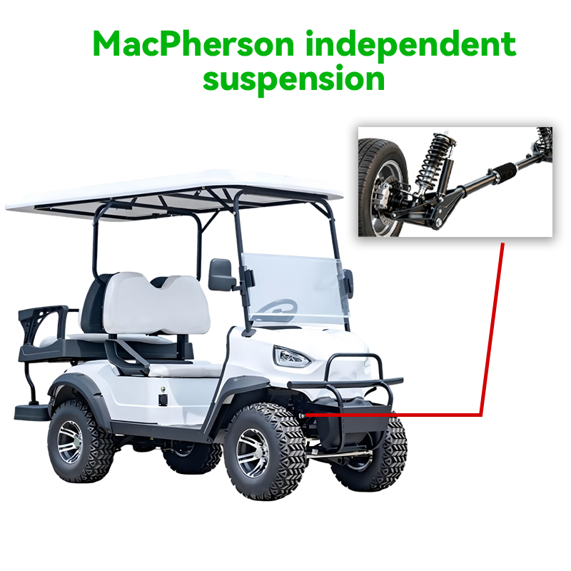 Tarion High Performance 4 Seater Electric Golf Car 35km/h Street Legal Luxury LSV 90km Range Off-Road Tires Custom Colloidal