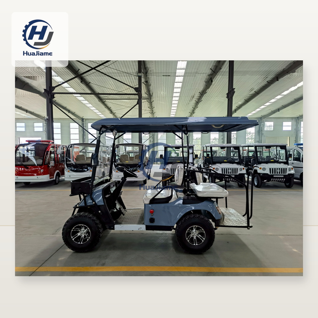 Huajia Royal Blue Compact Narrow Electric Golf Cart Tandem Seating 4-6 Person <150hp Horsepower 72V Battery 800kg Load Capacity