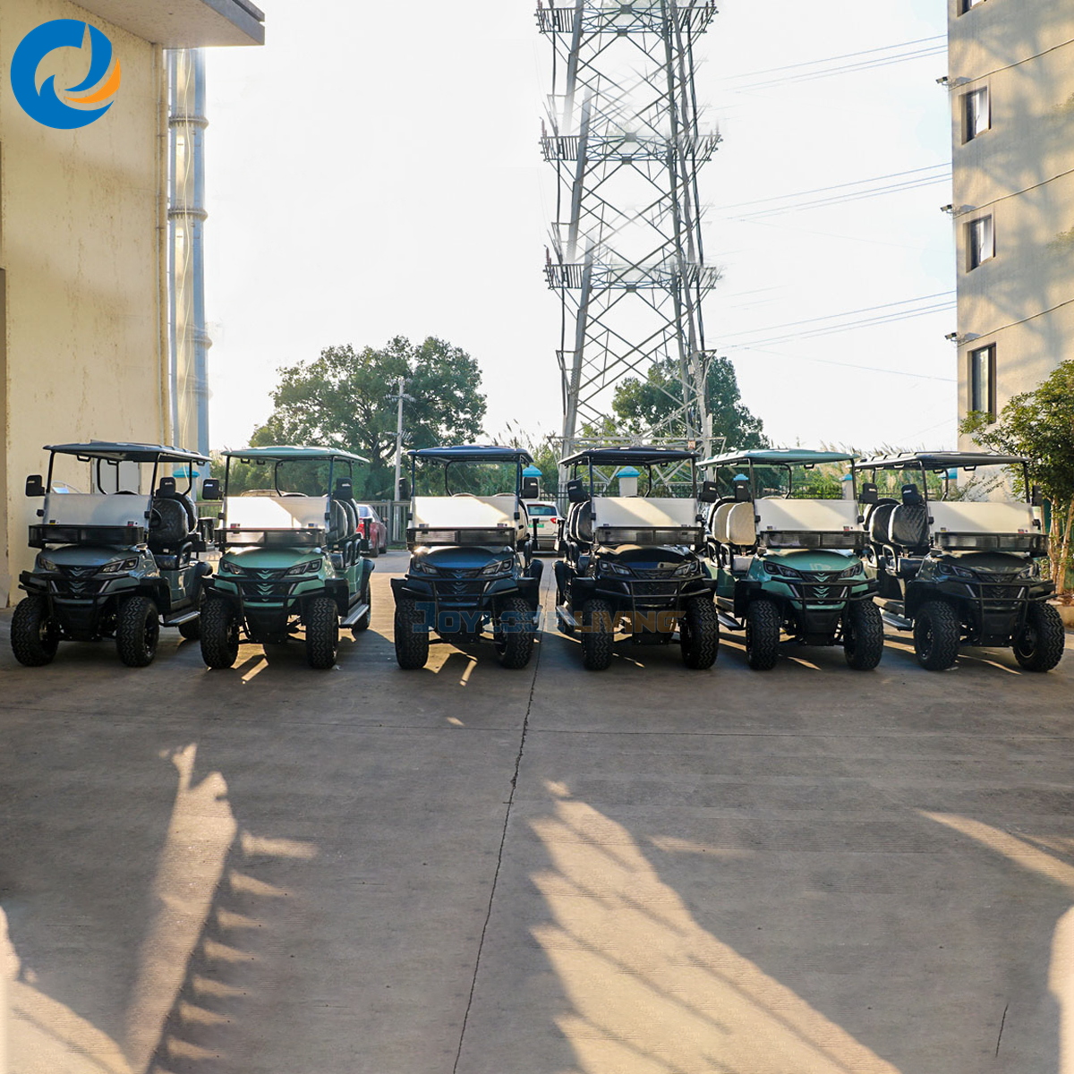 Factory Direct Electric Golf Cart with Cargo Bed Heavy Load Utility Design 48V/72V Lithium Power for Landscaping Construction