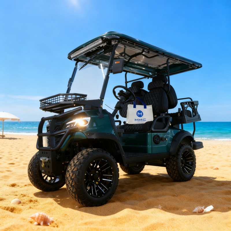 Long Range 5-6 Seater Electric Golf Cart 90km Per Charge with Lithium Battery 50MPH for Golf Course Fleet &amp; Large Community