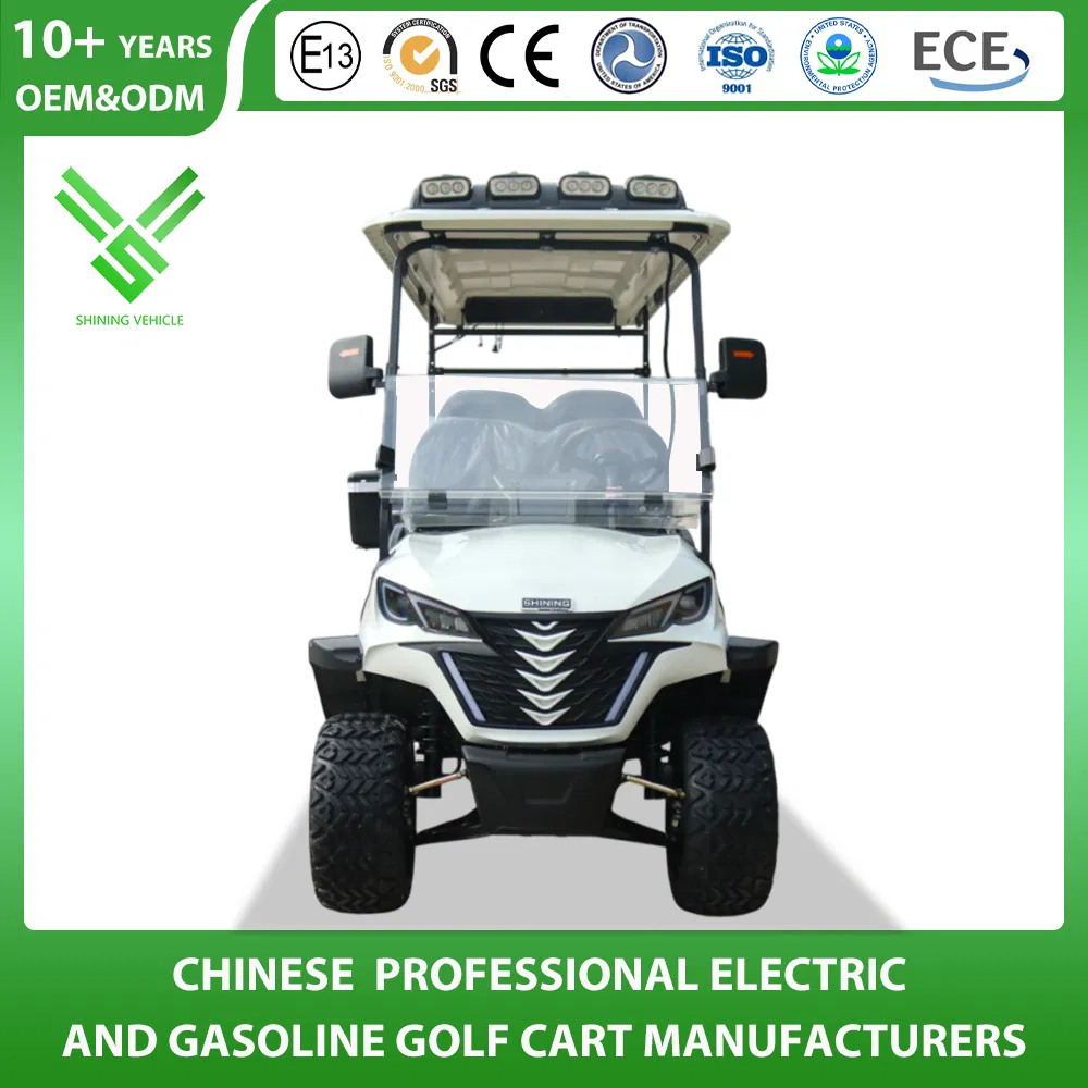 Shining Brand New Design Red Electric 6 Seater Electric Golf Carts