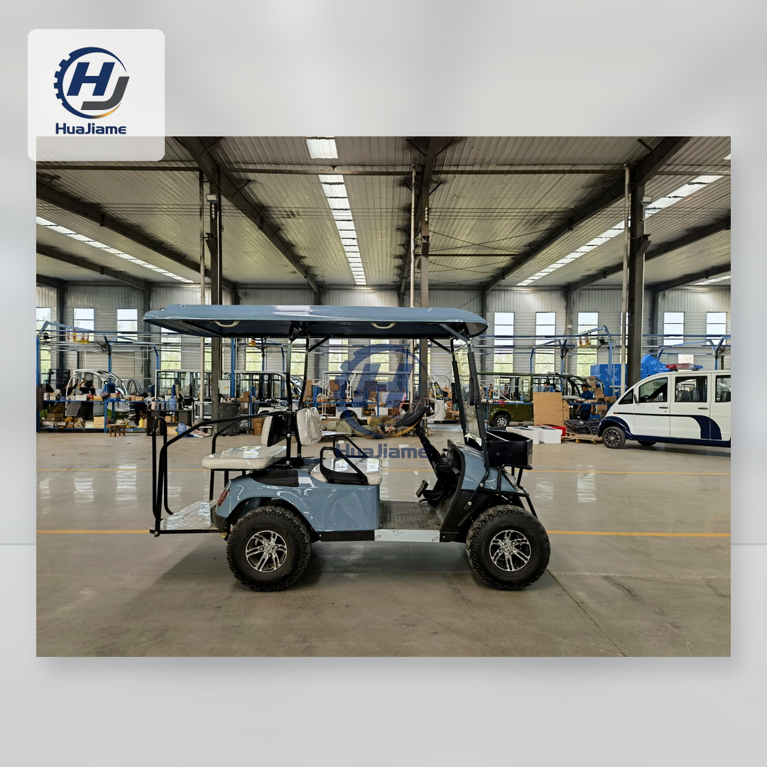 Huajia Royal Blue Compact Narrow Electric Golf Cart Tandem Seating 4-6 Person <150hp Horsepower 72V Battery 800kg Load Capacity
