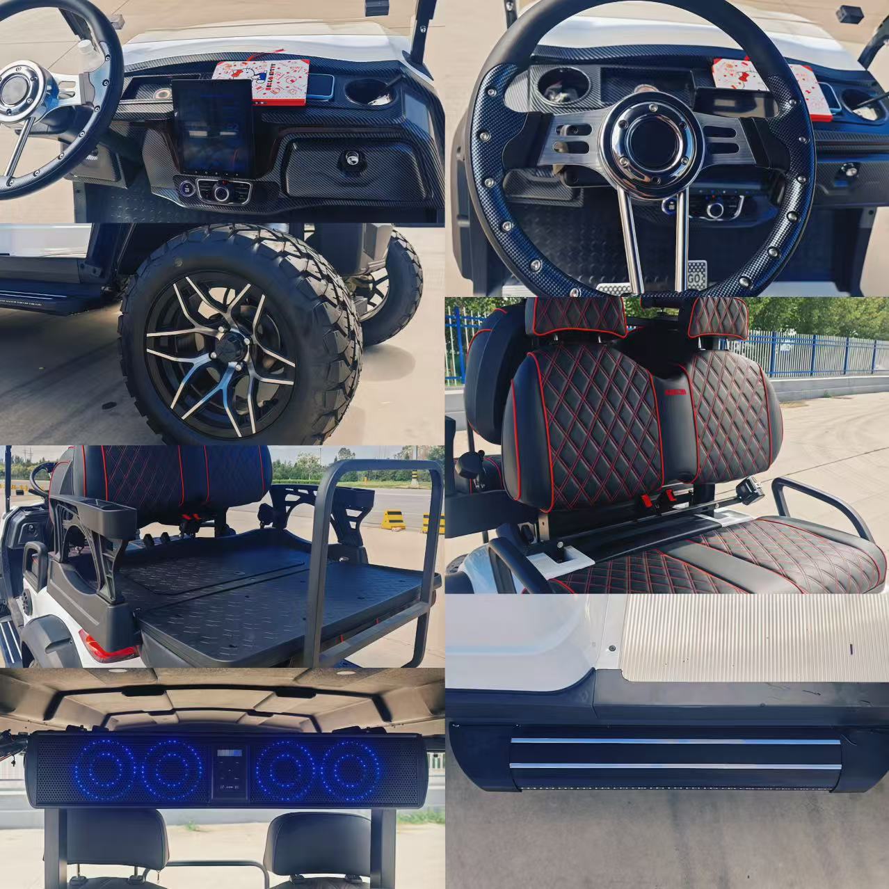 TONGCAI Customizable 4 Seats Electric Golf Cart Multiple Colors and Logo Options for Business Fleets and Rental Companies