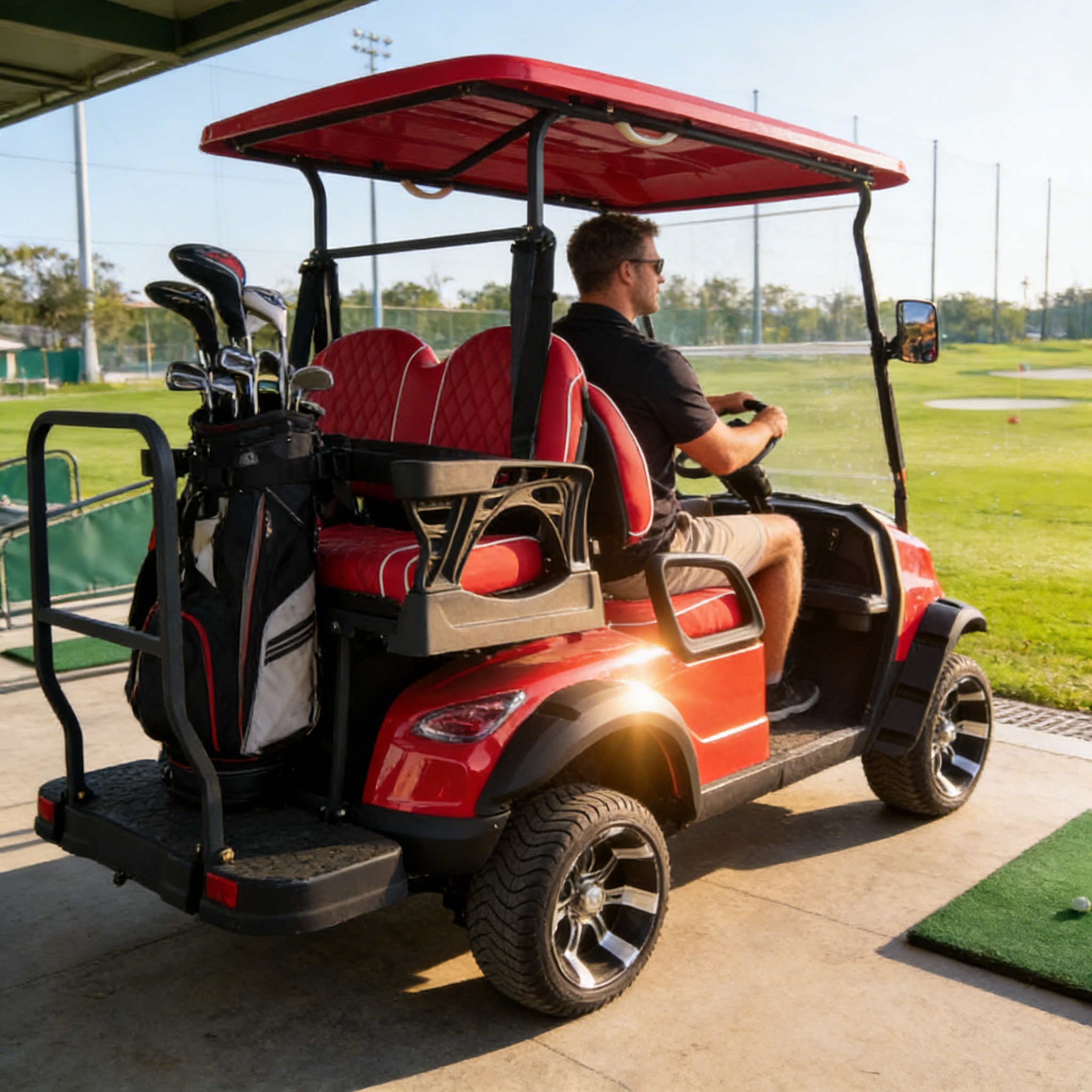 2025 New Arrival Advanced EV Golf Cart EV Titan Golf Cart High-Torque for Commercial Resort Heavy-Duty Cargo Transport Use