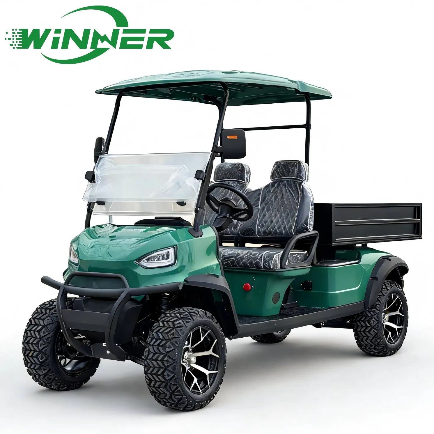 CE Approved 4 Seater with Rear Cargo Box Utility Golf Cart
