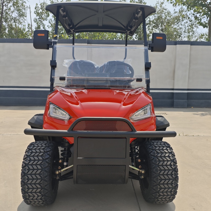 2-Seater Electric Golf Cart Street Legal with GPS for City &amp; Hotel Guest Navigation Curtis Controller DOT Certified