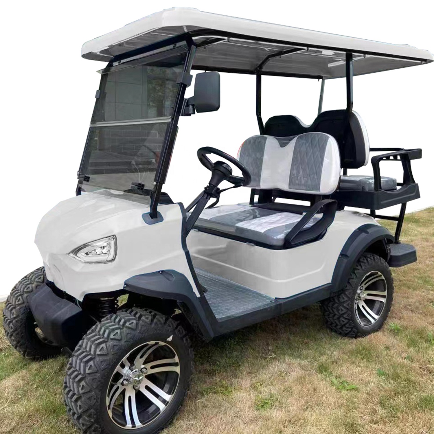 4 Wheel Lithium Battery Powered 2 Seater Electric Small Golf Cart for Sale