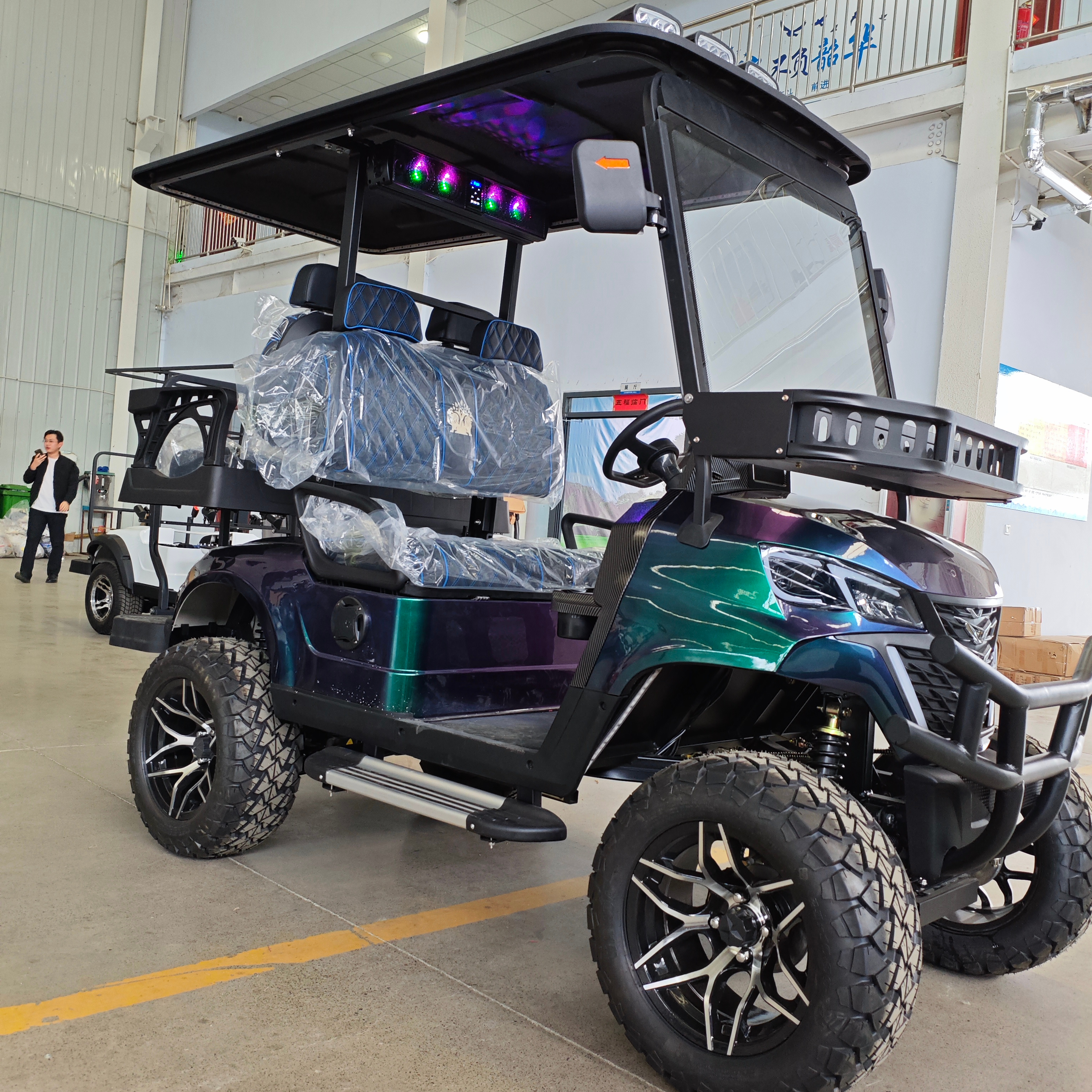 HKBG Standard Good Price Club Car Golf Cart Electric Golf Club Cart Off Road Street Legal Golf Cart