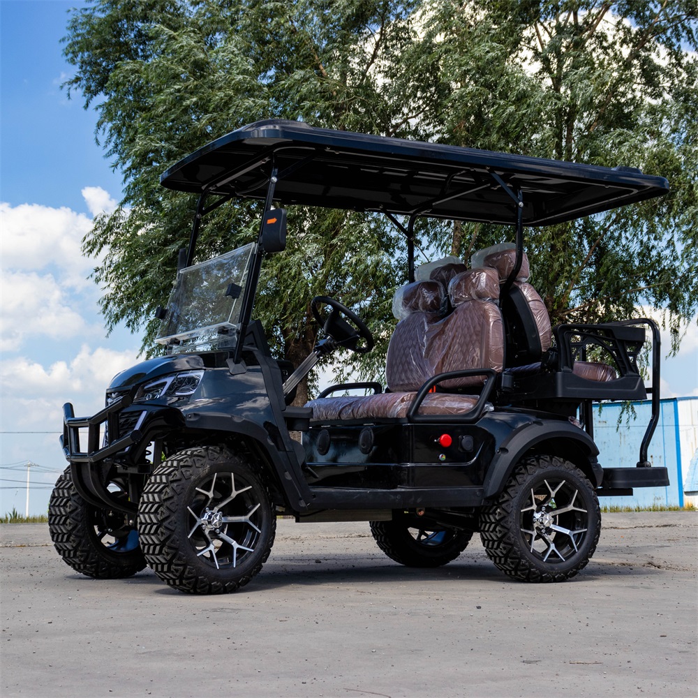 Latest Model 4 Seater Off-Road Electric Golf Cart t with Lithium Battery Powered Street Legal Golf Car CE Certification