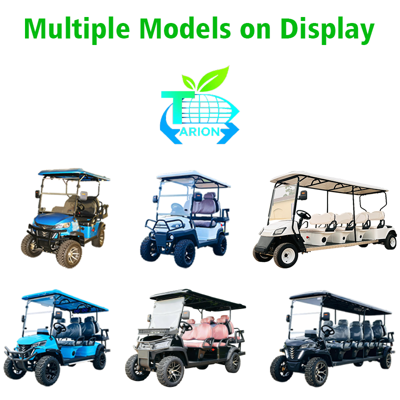 Luxury 6 Seater off Road Comfortable Sightseeing 60V Electric Golf Carts with 35KM/H Speed and 90km Range for Private Use