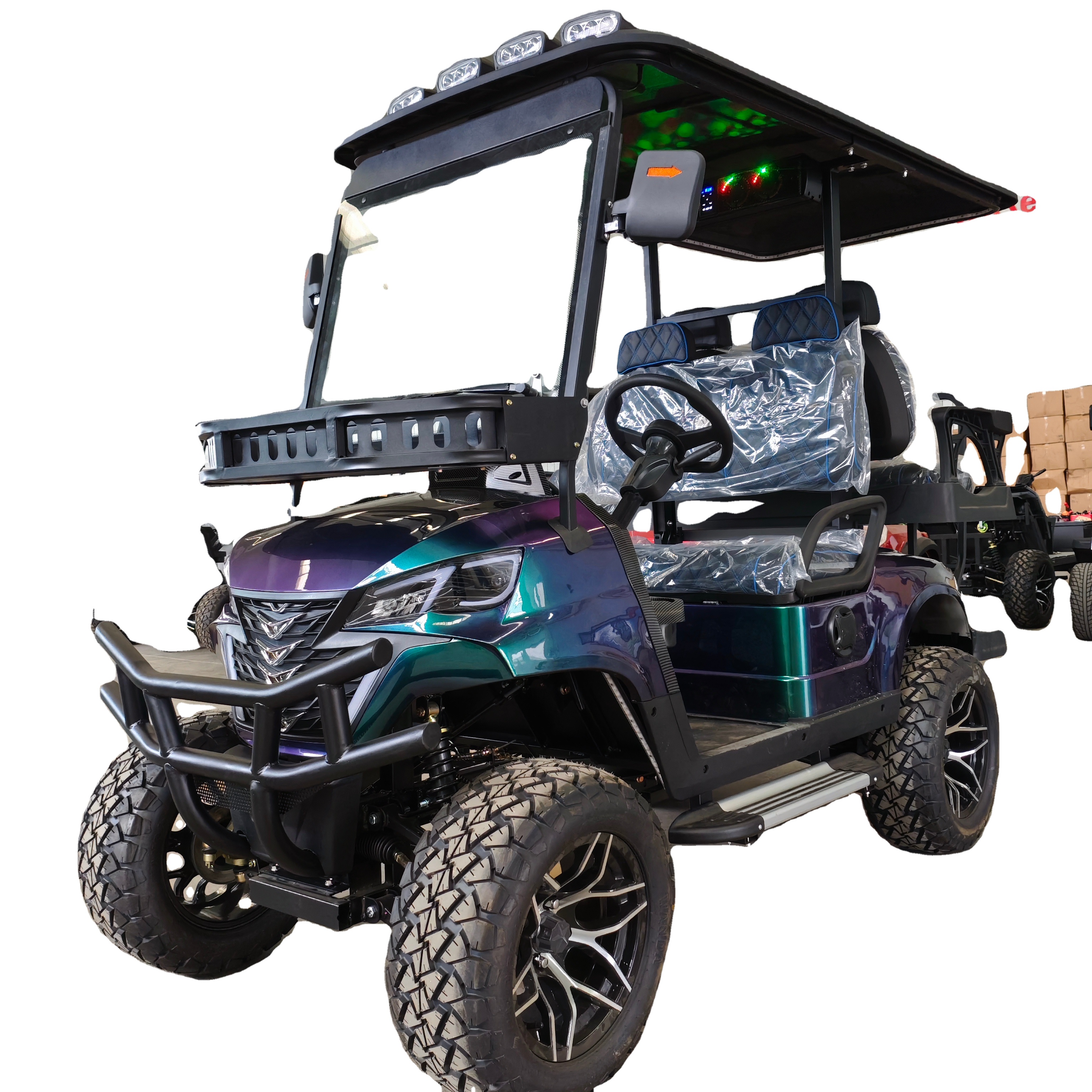 HKBG Standard Good Price Club Car Golf Cart Electric Golf Club Cart Off Road Street Legal Golf Cart
