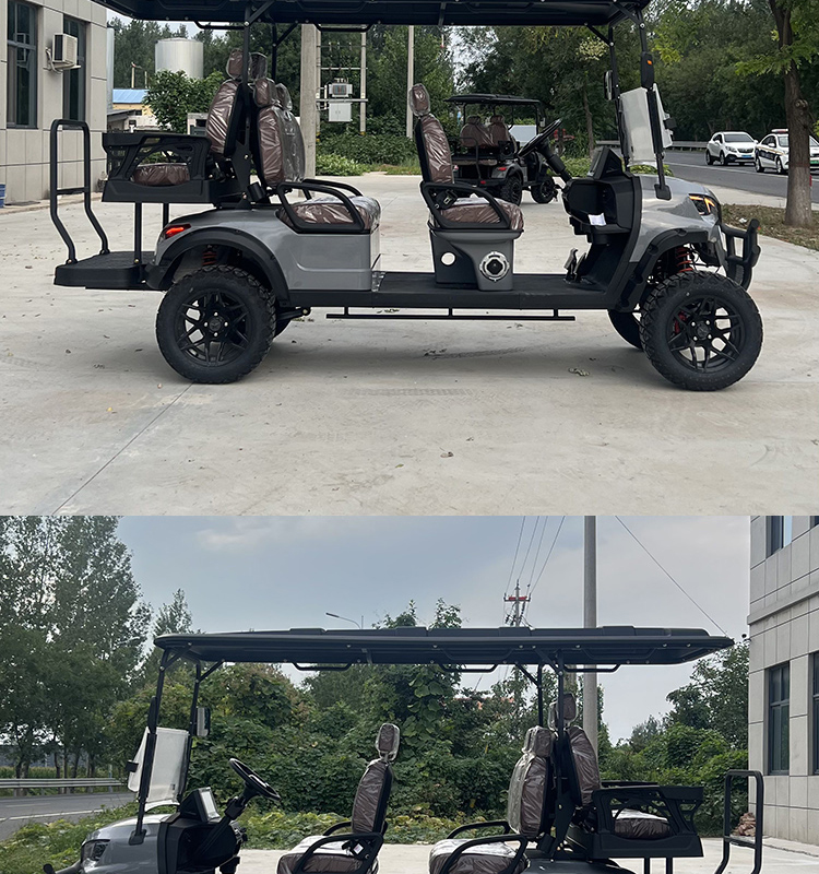 Luxury Electric 6seats Offroad Golf Cart Certified by CE DOT