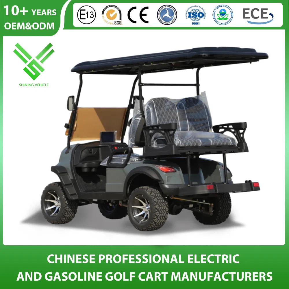 Golf Cart Factory 4 2+2 Seat All-Terrain Electric Scooter 48V Lithium Battery Vehicle off Road Tires Buggy Golf Cart for Golf Cource/Manor/Beach/Resort