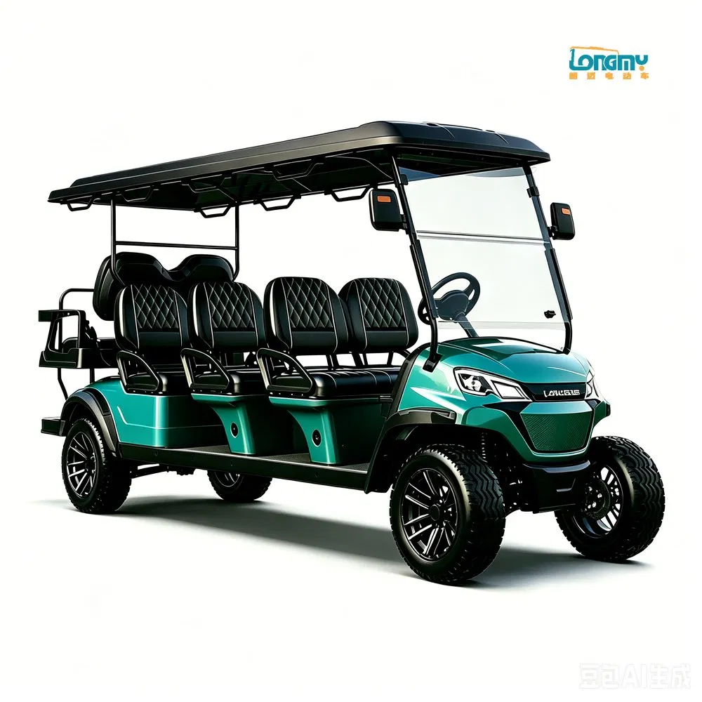 Lithium 6 Plus 2 Seater Electric Golf Cart for Villa Resort Shuttle